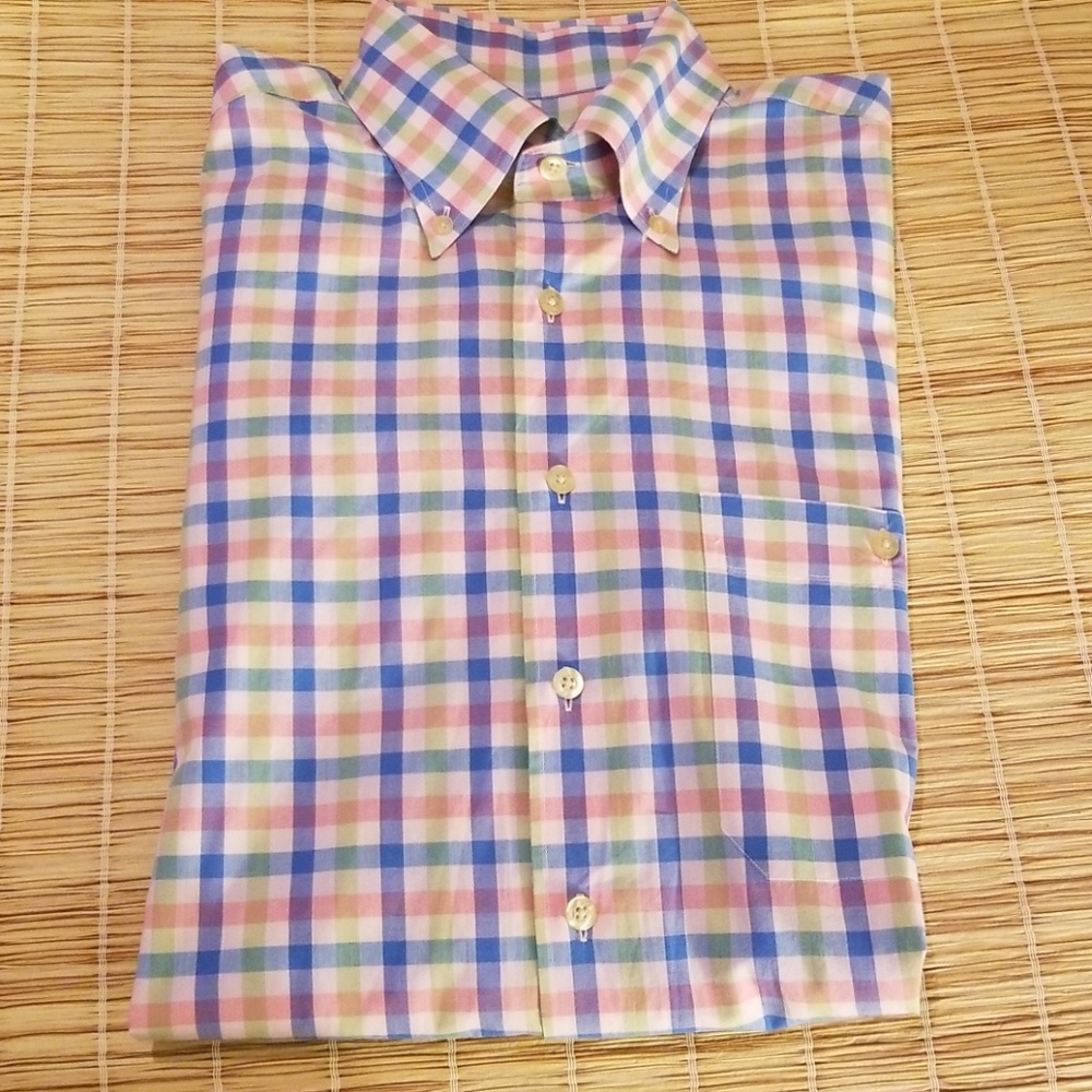 Scott Barber Plaid Casual Button Down